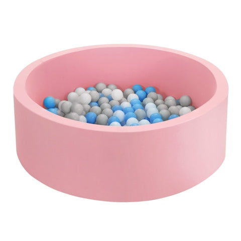 Keezi Kids Ball Pit 90x30cm Ocean Foam Play Pool Barrier Toys Children Pink BPOOL-A-7033-PK