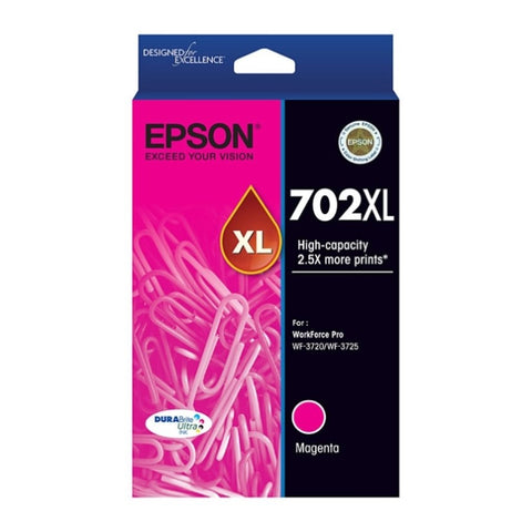 EPSON 702XL Magenta Ink Cartridge V177-D-E702MXL
