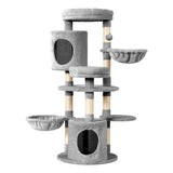 i.Pet Cat Tree 123cm Tower Scratching Post Scratcher Wood Condo House Bed Toys PET-CAT-APS020-GR