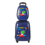 BoPeep 16''13'' 2PCS Kids Luggage Set Space Dino KD1083-SD