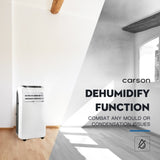 CARSON Portable Air Conditioner - Mobile Fan Cooler Dehumidifier Aircon V219-AIRPACCSNA280