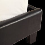 King PU Leather Bed Frame Black V63-761275