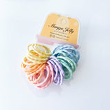 MANGO JELLY Kids Hair Ties - Silky Pop Pastel - Six Pack V659-HT-3CM-30P-SILKYPOP-PASTEL-6-L