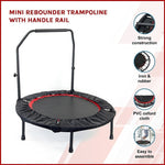 Mini Rebounder Trampoline With Handle Rail V63-822011