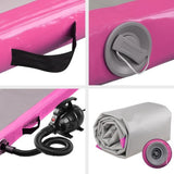 Everfit GoFun 3X1M Inflatable Air Track Mat with Pump Tumbling Gymnastics Pink ATM-3-1-01M-PK-AP1