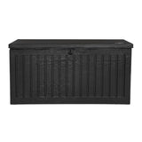 Gardeon Outdoor Storage Box 270L Container Lockable Garden Bench Tool Shed Black OSB-S270-ABK