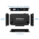 Simplecom SA492 USB 3.0 to 2.5/3.5/5.25 inch SATA IDE Adapter with Power Supply V28-SA492