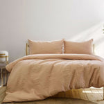 Ardor Chateau Cinnamon Embossed Quilt Cover Set King V442-INT-QUILTCS-CHATEAU-CINNAMON-KI