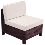 LONDON RATTAN 1pc Sofa Outdoor Furniture Setting Lounge Garden Cushion Couch V219-FURODRLONAAS2