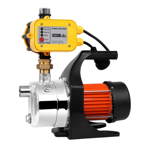 Giantz Garden Water Pump High Pressure 1500W Tank Rain Farm Irrigation House Yellow PUMP-GARDEN-1500-YEL