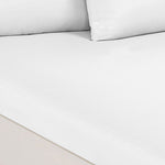 Royal Comfort 1500 TC Cotton Rich Fitted sheet 3 PC Set Double-White ABM-232330