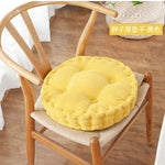 SOGA 4X Yellow Round Cushion Soft Leaning Plush Backrest Throw Seat Pillow Home Office Decor ROUNDCU95X4