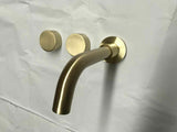 2021 New Burnished Gold Brushed Brass mixer WaterMark WELS round taps wall faucet basin V549-IF_34958CAF