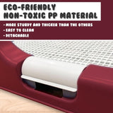 Dog Pet Potty Tray Training Toilet Raised Walls T1 WINE V274-PET-POTT1-WN