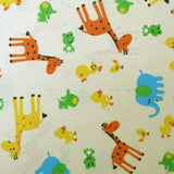 United Animal Kingdom Baby 100% Cotton Printed Sheet Set Cot Size V442-ABR-SHEETS-MMUNITEDANIMAL-YELLOW-CT