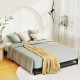 Artiss Bed Frame Queen Size Metal BERU MBED-C-BERU-Q-BK-AB