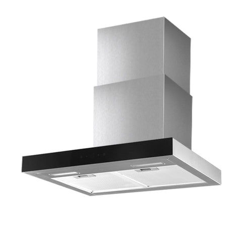 Devanti 600mm Range Hood 60cm Rangehood Glass Stainless Steel RH-D-M75-60-SR-BK