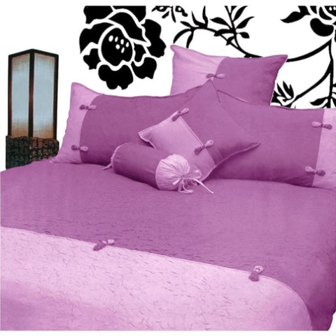 Phase 2 Scrunchie Orchid Quilt Cover Set SINGLE V442-END-QUILTCS-SCRUNCHIE-ORCHID-SB