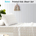 Happy Kids Bones Kids Printed Sheet Set Single V442-HIN-SHEETS-BONES-MULTI-SB