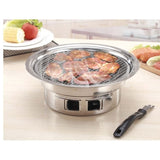 SOGA BBQ Grill Stainless Steel Portable Smokeless Charcoal Grill Home Outdoor Camping KOREANCHARCOALBBQROUND