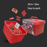 DanBaoLe Magnetic Fire Truck DIY Assembly Eneineering Vehicle with Music Lights Red Christmas Gift V255-TRUCK_U512
