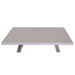 Stony 120cm Coffee Table with Concrete Top - White V315-V-CHAR-006