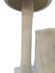 YES4PETS 200 cm Cat Scratching Post Tree Scratcher Corner Tower Furniture- Beige V278-CT200-BEIGE