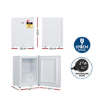 Devanti Upright Freezer Portable Refrigerator Home Office Mini Fridge Cooler 60L UPF-60L-WH