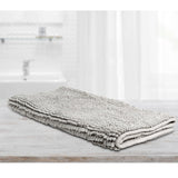 Toggle Microfiber Bath Mat Large Silver V442-INT-BATHM-TOGGLELARGE-SILVER-RE