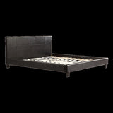 King PU Leather Bed Frame Black V63-761275