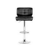 Artiss 4x Bar Stools Gas Lift Leather Padded Black BA-TW-4059-BKX4