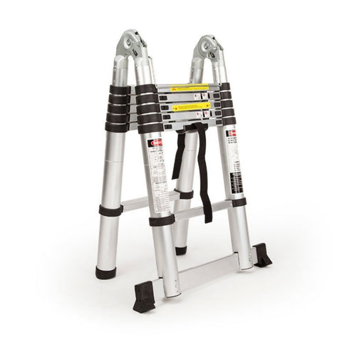 Bullet 3.8m Multipurpose Telescopic Folding Ladder Aluminium Alloy Extension V219-LDRTELBULA38A