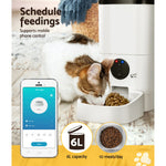 i.Pet Automatic Pet Feeder 6L Wifi Auto Dog Cat Smart Food Dispenser Timer PET-FEEDER-6L-WIFI-WH