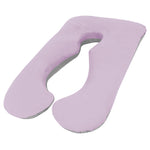 Woolcomfort Aus Made Maternity Pregnancy Nursing Sleeping Body Pillow Pillowcase Included Lilac x V535-PREG-PILLOW-BUNDLE-LIC-X-GRY