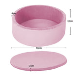 BoPeep Kids Balls Pit Baby Ocean Play Foam Pool Barrier Toy Padding Child Pink KD1081-PK-PIT
