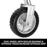 Jockey Wheel 10" Inch Swing Up Rubber Wheel 1000kg Caravan Boat Trailer V201-TON0010SI8AU