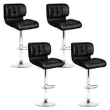 Artiss 4x Bar Stools Gas Lift Leather Padded Black BA-TW-4059-BKX4