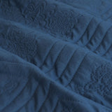 Ardor Eddison Cornflower Light Quilted Embossed Quilt Cover Set Queen V442-INT-QUILTCS-EDDISON-CORNFLOWER-QS