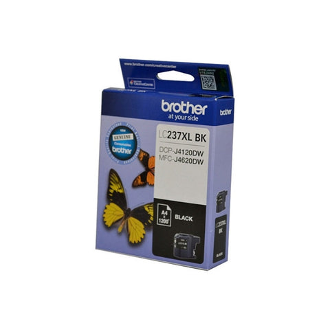 Brother LC237XLBKS Black Ink Cartridge - to suit DCP-J4120DW/MFC-J4620DW - up to 1200 pages V177-D-B237XLB