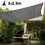 Wallaroo Rectangular Shade Sail 3m x 2.5m - Grey GYSS-3X25