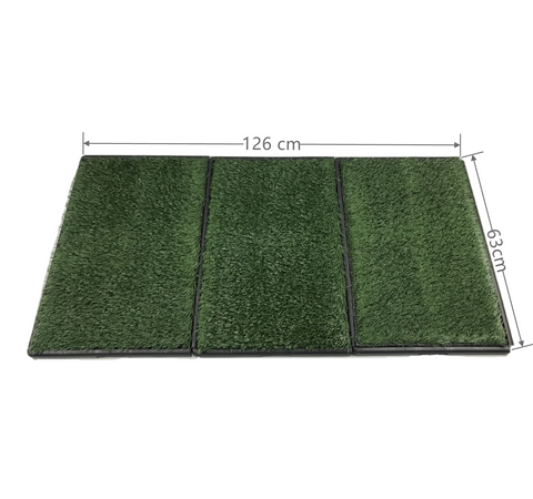 YES4PETS Indoor Dog Puppy Toilet Grass Potty Training Mat Loo Pad 126 x 63 cm V278-3-X-PP4363