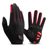 Full Finger MTB Gloves Medium Sizefor Mountain Road Bike Breathable Red Rockbros Unisex Device V382-UNIREDGLOVERBM