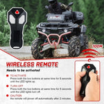 X-BULL 12V Electric Winch Boat 3000LBS Synthetic Rope Wireless Remote ATV 4WD 2 Units V211-AUEB-AXEW002-2