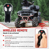 X-BULL 12V Electric Winch Boat 3000LBS Synthetic Rope Wireless Remote ATV 4WD 2 Units V211-AUEB-AXEW002-2