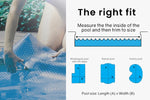 AURELAQUA Pool Cover 400 Micron 11x6.2m Solar Blanket Swimming Thermal Blue V219-SWPCOVAURA16B