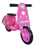 Kidzamo Maria Pink Wooden Balance Scooter 12" for Kids V330-CRE1012