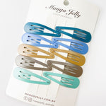 MANGO JELLY Everyday Snap Hair Clips - Natural - Six Pack V659-HC-5CM-10P-BASIC-NATURAL-6-P