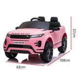 Land Rover Licensed Kids Electric Ride On Car Remote Control - Pink CAR-LRV-PK