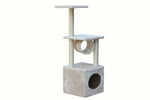 YES4PETS 112 cm Beige Cat Kitten Scratching Post Tree Scratcher Pole V278-CT112-BEIGE