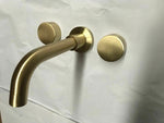 2021 New Burnished Gold Brushed Brass mixer WaterMark WELS round taps wall faucet basin V549-IF_34958CAF